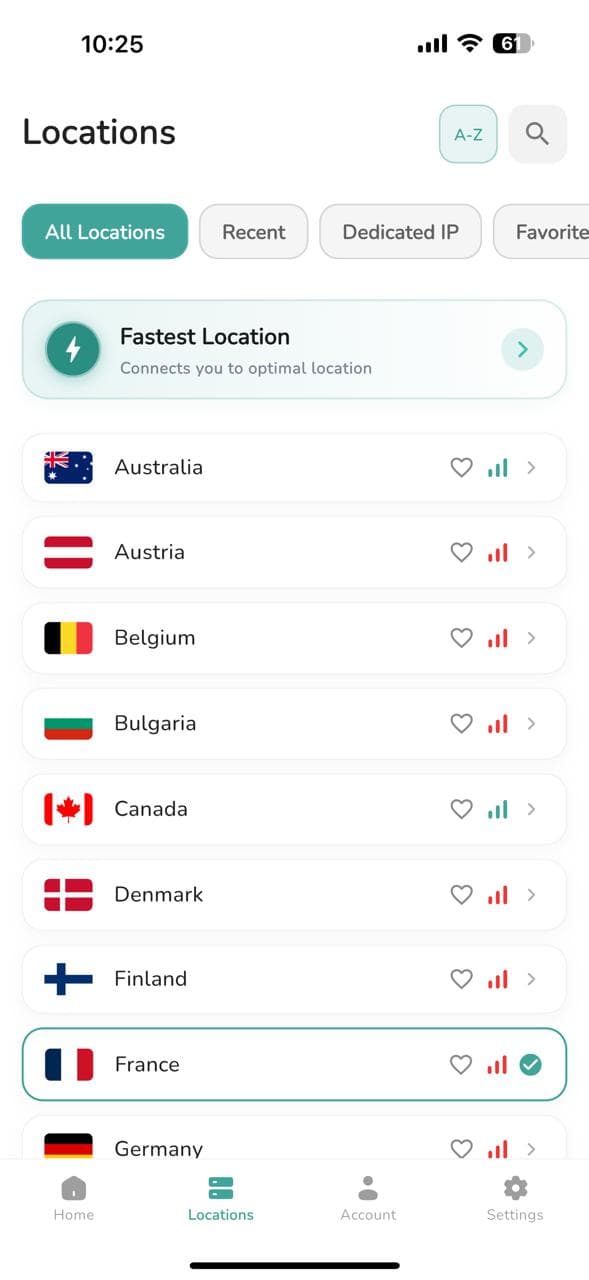 Quixure VPN — 30+ server locations